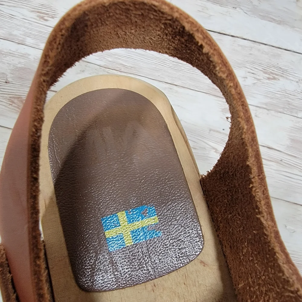 MIA Brown Leather Mules - Picture 7 of 11